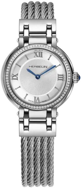 Zegarek Herbelin 17430BC72Y28 Galet Quartz Diamonds