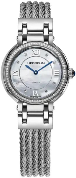 Zegarek Herbelin 17430BC72Y89 Galet Quartz Diamonds