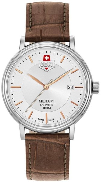 Zegarek JDM Military JDM-WG004-05 Kilo męski 40 mm na jasnobrązowym pasku