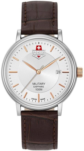 Zegarek JDM Military JDM-WG004-06 Kilo męski 40 mm na ciemnobrązowym pasku