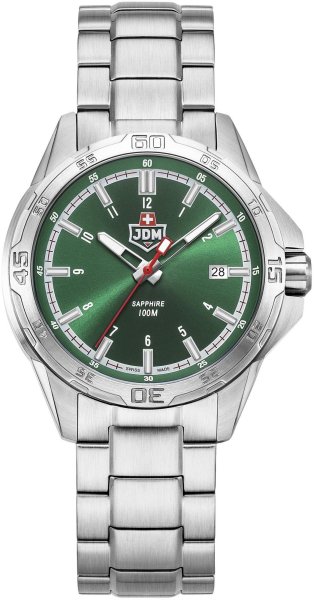 Zegarek JDM Military JDM-WG035-03 Agent męski 42 mm z zieloną tarczą