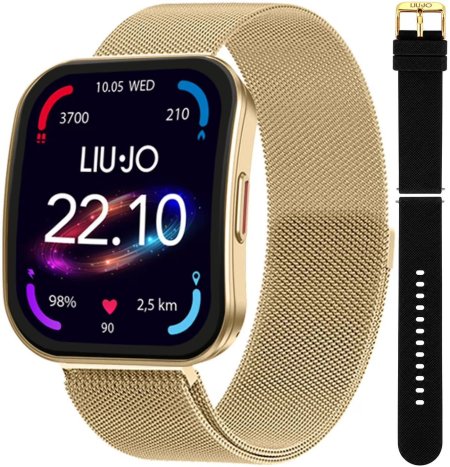 LIU JO Smartwatch Voice Curved Mesh zestaw z Paskiem SWLJ218