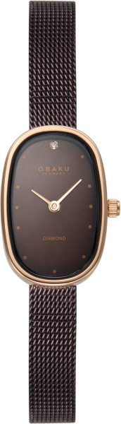 Zegarek Obaku Denmark V321LXVNMN Flamme - Diamond Brown