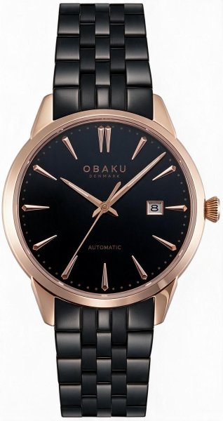 Zegarek Obaku V318GTVBSB Styrke Automatic - Black