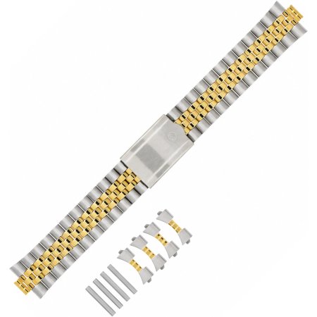 Rochet Block band Polished satin ASTERN 18/20mm Bicolor FP Gilt 2365783A