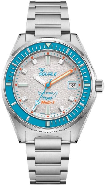 Zegarek Squale MATICLBWT.SSBX Matic S White Mosaic Bracelet