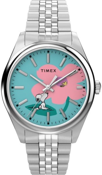 Zegarek Timex TW2Y52600 Peanuts® x Timex Legacy Snoopy with Flower Dial