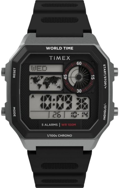 Zegarek Timex TW5M68800 Main Street Classic Digital World Time 40mm