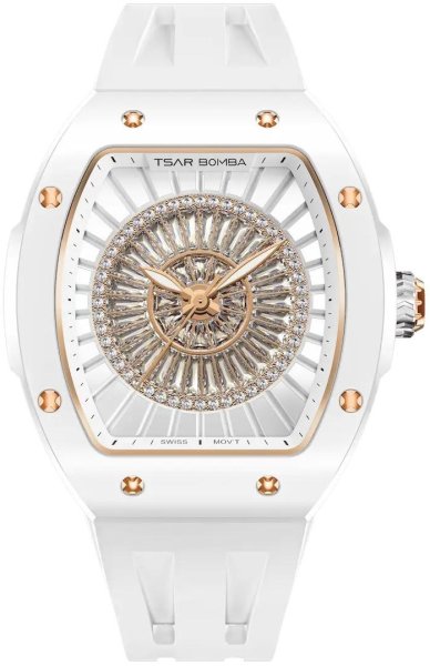 Zegarek Tsar Bomba TB8220L-01 Nucleus Femme 03 Ceramic White