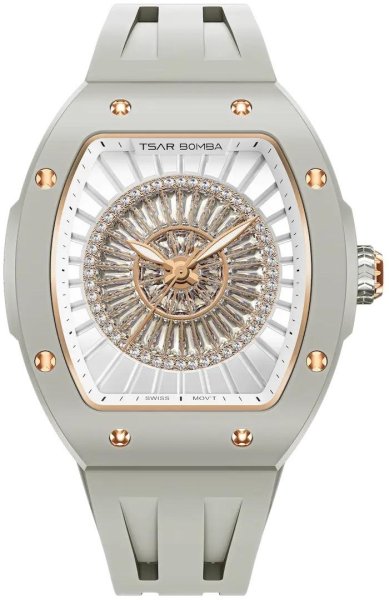 Zegarek Tsar Bomba TB8220L-04 Nucleus Femme 03 Ceramic White Grey