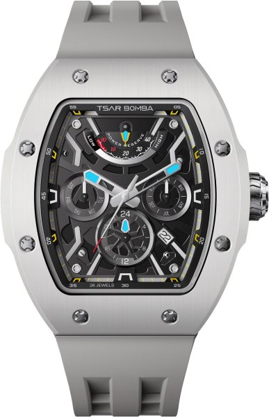 Zegarek Tsar Bomba TB8222C-04 Atomic Full Ceramic Ghost Grey