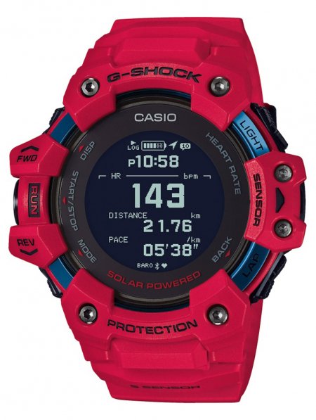 Zegarek Casio GBD-H1000-4ER Casio G-SQUAD Heart Rate Monitor Bluetooth